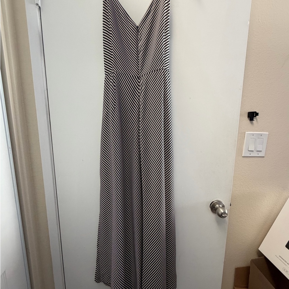 H&M Monochrome Striped Jumpsuit